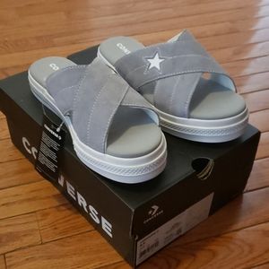 Converse slip on sandals